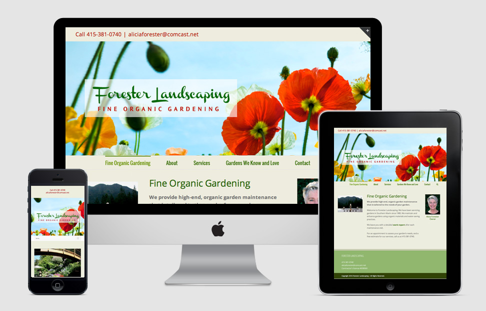Forester Landscaping website