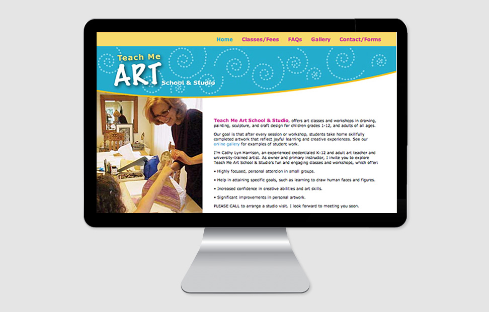 Teach Me Art website