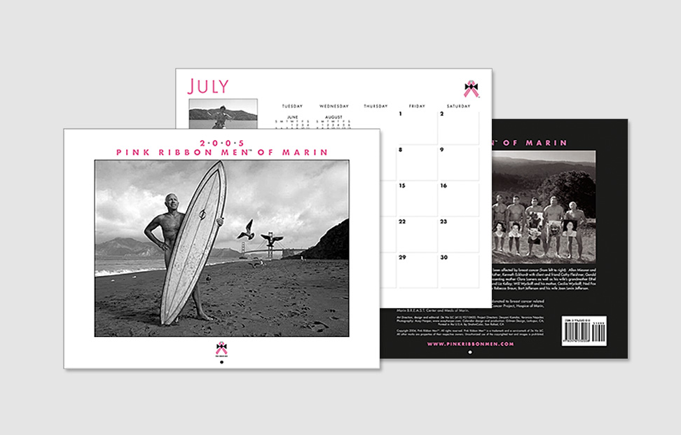 Pink Ribbon Men calendar